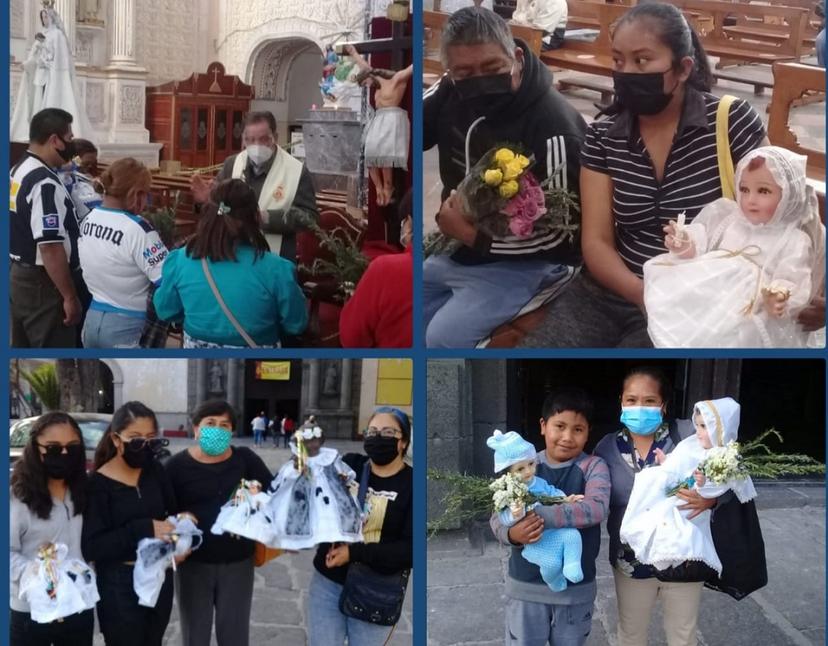 Poblanos piden al Niño Dios cura contra Covid y empleo en Día de La Candelaria