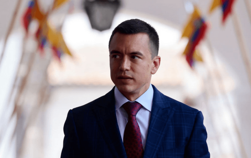 Por elecciones en Ecuador, Noboa dejará la presidencia temporalmente  