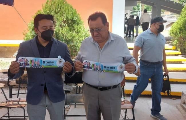 En Atlixco arranca campaña El Peatón es primero