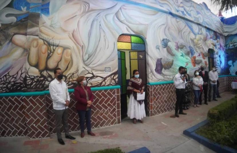 Inauguran los murales de Casa de Cultura de Tecamachalco