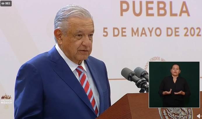 EN VIVO AMLO encabeza la mañanera en Puebla este 5 de mayo