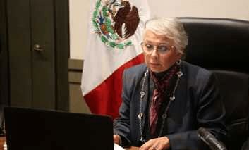 Olga Sánchez Cordero se reúne virtualmente con los gobernadores del país 