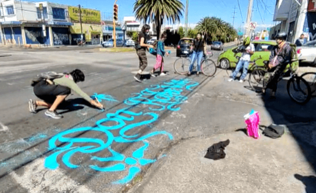 Ciclistas hacen pintas en protesta por muerte de hombre en carril de Ruta