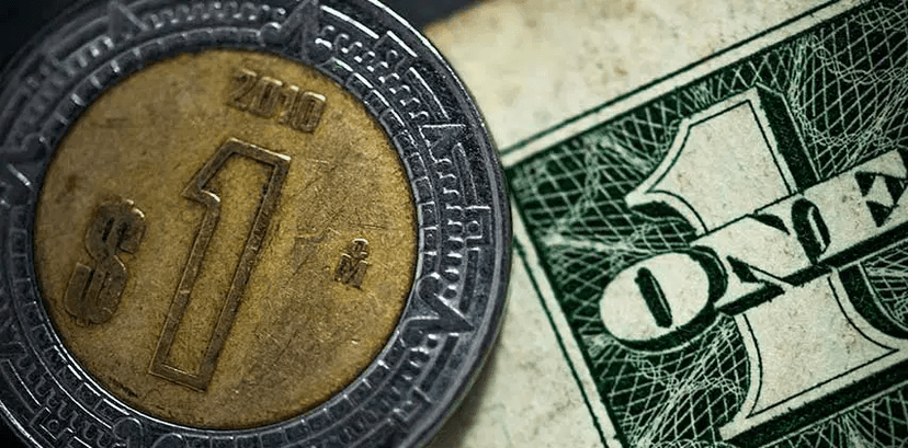 El peso mexicano cerró con marginal ganancia ante el dólar