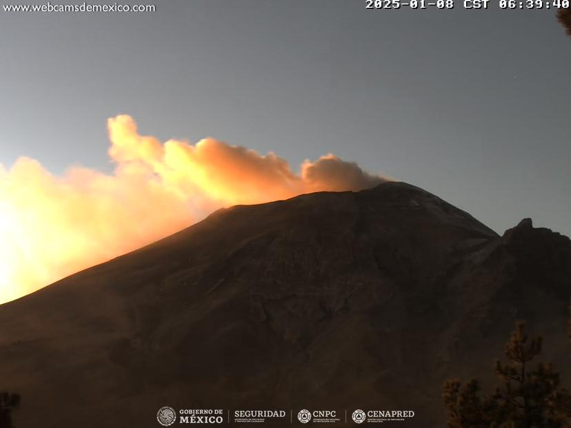 Popocatépetl registra 47 exhalaciones en 24 horas