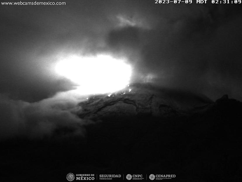 Popocatépetl registró 25 exhalaciones y dos explosiones en 24 horas