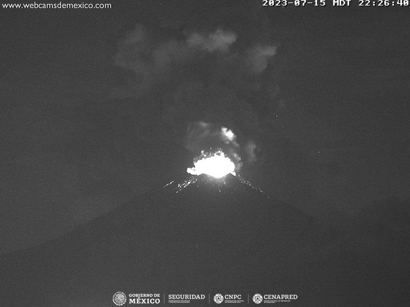 Popocatépetl registra 35 exhalaciones y 289 minutos de tremor en 24 horas