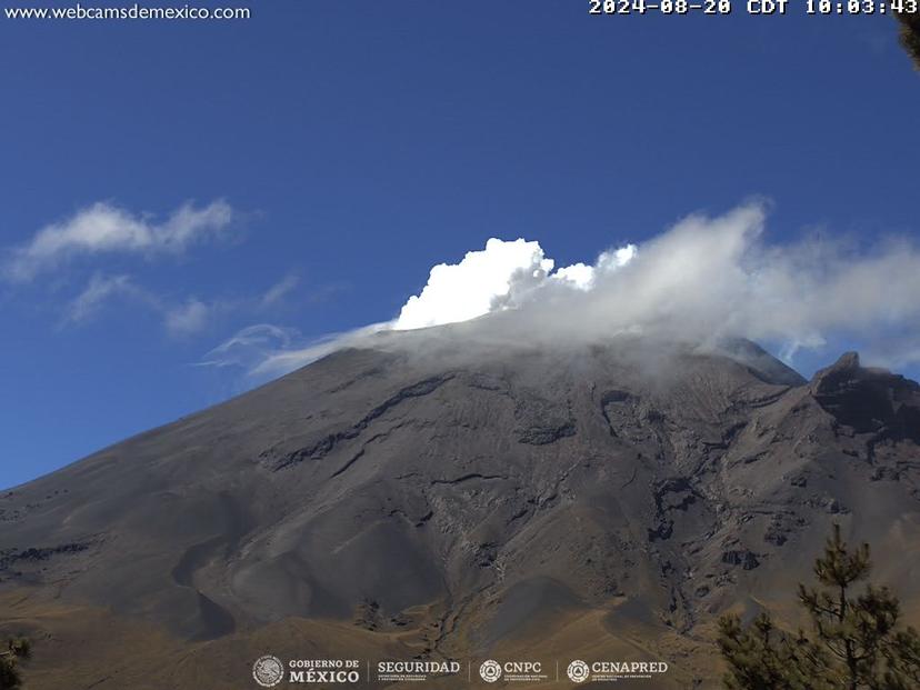 Popocatépetl mantiene intensidad con 65 exhalaciones