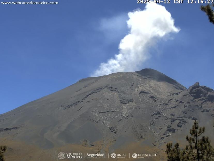 Popocatépetl, en calma con 18 exhalaciones