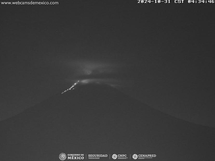 Ceniza del Popocatépetl llega a municipios de Morelos