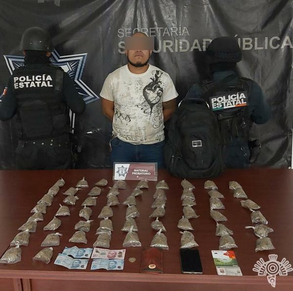 Cae El Paco en San Pedro Cholula por narcomenudeo y extorsión 