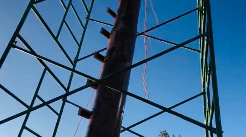 Desafía palo de voladores de la plazuela de la danza del Atlixcáyotl