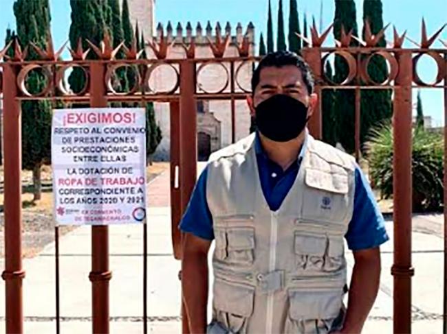 Trabajadores del INAH Tecamachalco piden equipo de trabajo ante el COVID-19