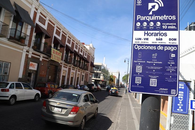 Ya es legal el regreso del cobro de parquímetros en centro de Puebla