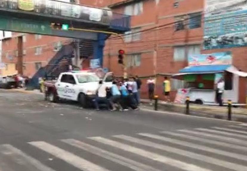 VIDEO Destruyen patrulla que atropelló a niño en La Margarita