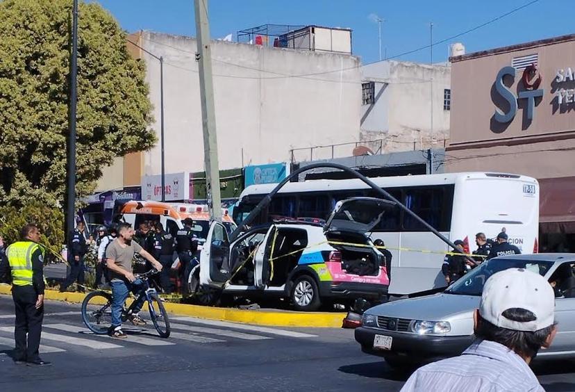 Choque múltiple dejó tres lesionados; hay una patrulla involucrada