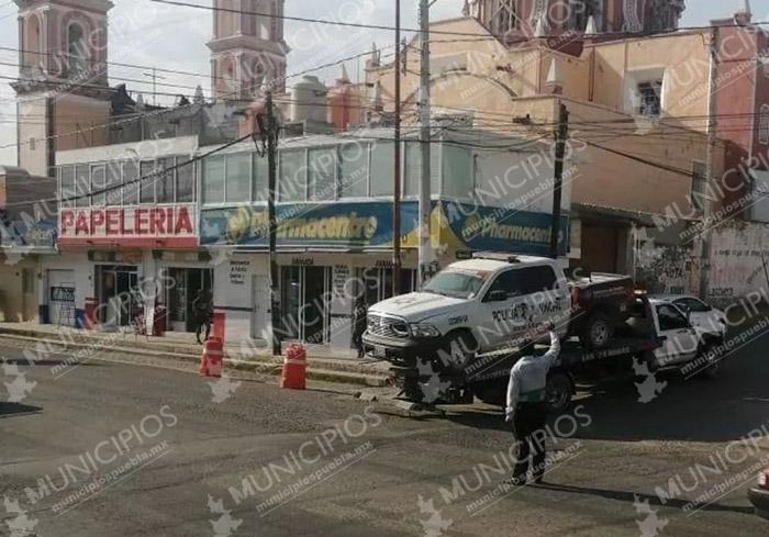 Hallan abandonada patrulla de Tlacotepec robada por comando