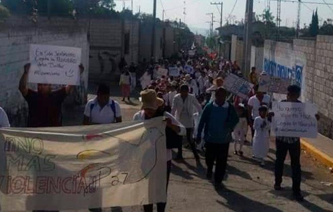 Marchan contra la inseguridad en Coyula