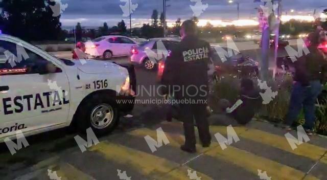 En 30 minutos hubo dos percances de motociclistas en Puebla capital