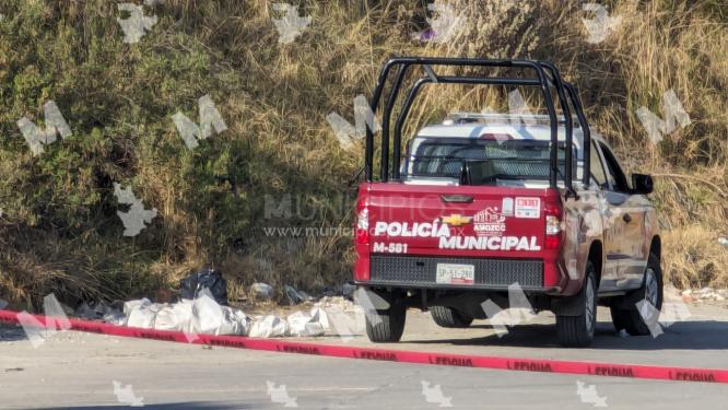 Dejan cadáver embolsado en Flor del Bosque