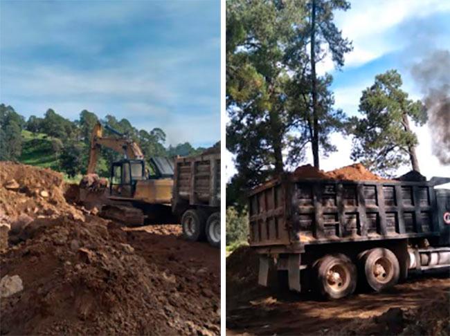 En Tlahuapan, ejidatarios piden frenar la extracción de tierra y piedra