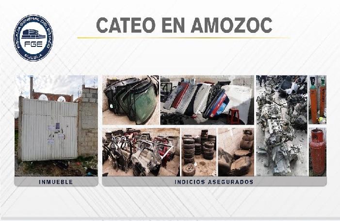 Fiscalía desmantela deshuesadero de Amozoc