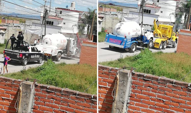 Catean bodega y ubican pipas robadas en Texmelucan