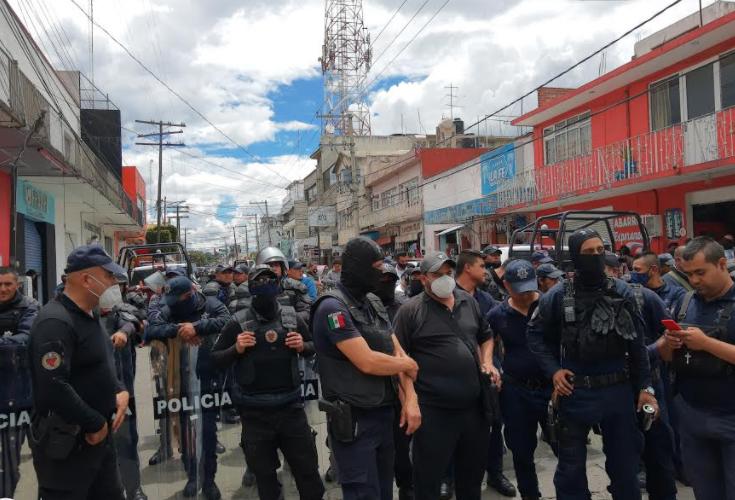 Por comida en mal estado, enferman policías de Texmelucan que realizan operativo