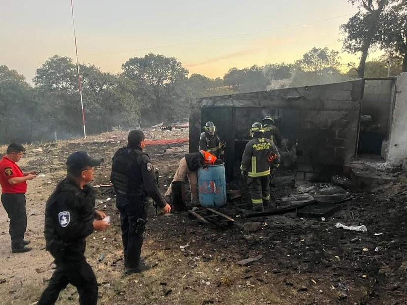 Explota polvorín en Amozoc, hay una persona lesionada