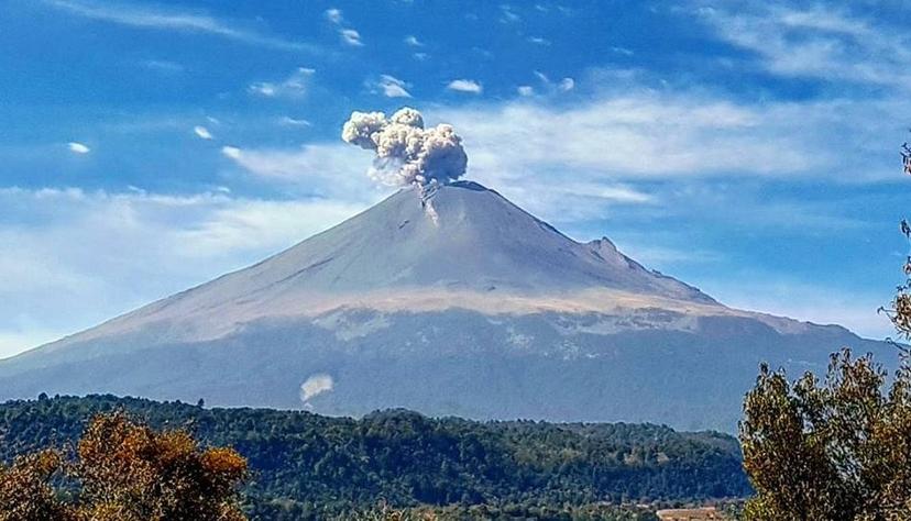 Normal creación de nuevo domo en el Popocatépetl