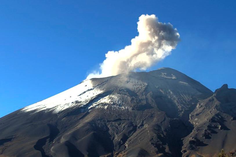 Popocatépetl registra 106 exhalaciones en 24 horas