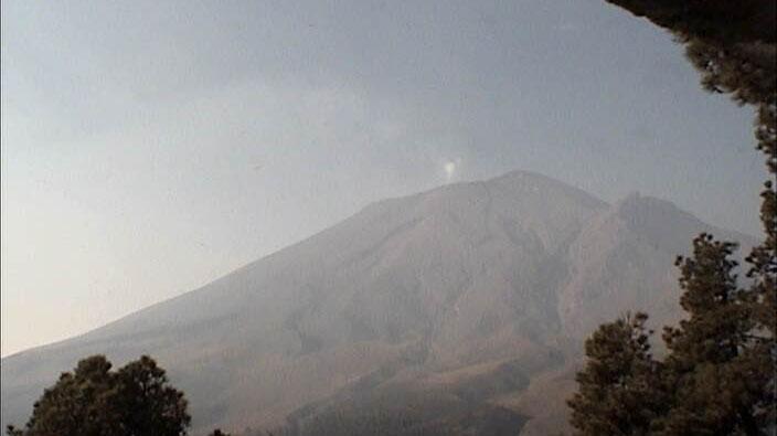 Popocatépetl, en calma; solo 33 exhalaciones en 24 horas