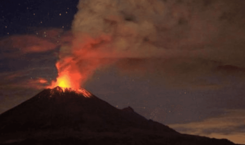 Explosión del Popo se siente hasta Tlaxcala