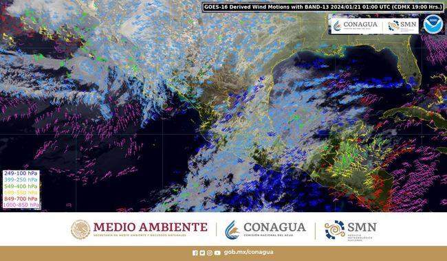 Se pronostican lluvias intensas en regiones de Chiapas, Oaxaca, Tabasco y Veracruz