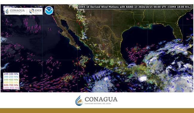 Se pronostican lluvias en Campeche, Quintana Roo y Yucatán