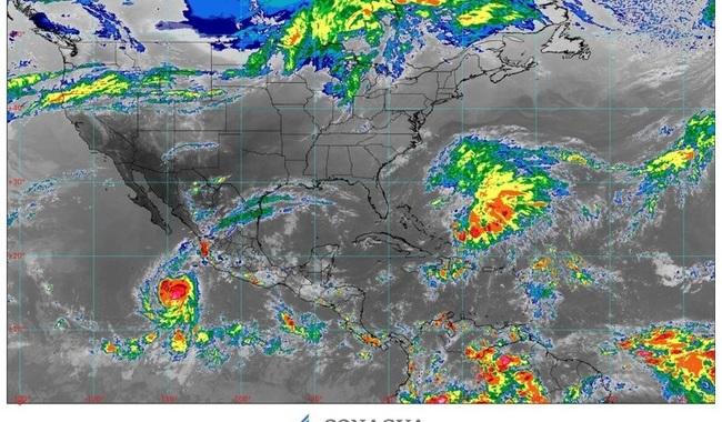 Se prevén lluvias muy fuertes en Chiapas, Jalisco, Nayarit, Tabasco y Veracruz