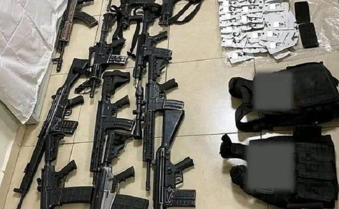 Trío cae en Aguascalientes con 17 armas largas, cartuchos y marihuana