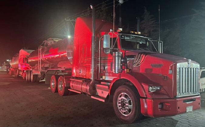 Frustra Guardia Nacional robo de tráiler en la Amozoc-Perote