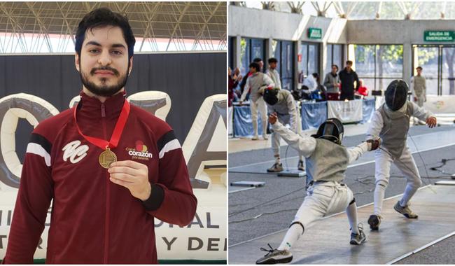 Diego Cervantes gana Nacional Puntuable de Esgrima