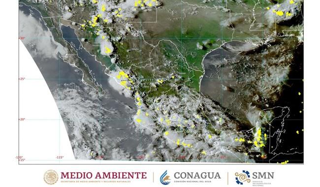 Se pronostican lluvias en Chiapas, Colima, Guerrero, Jalisco, Michoacán y Oaxaca