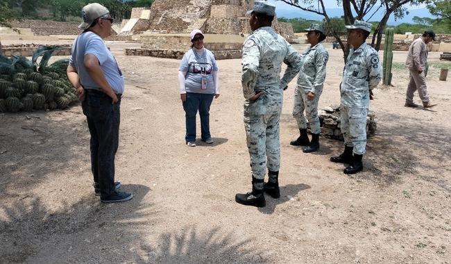 Guardia Nacional realiza recorridos de seguridad en zona arqueológica de Tehuacán