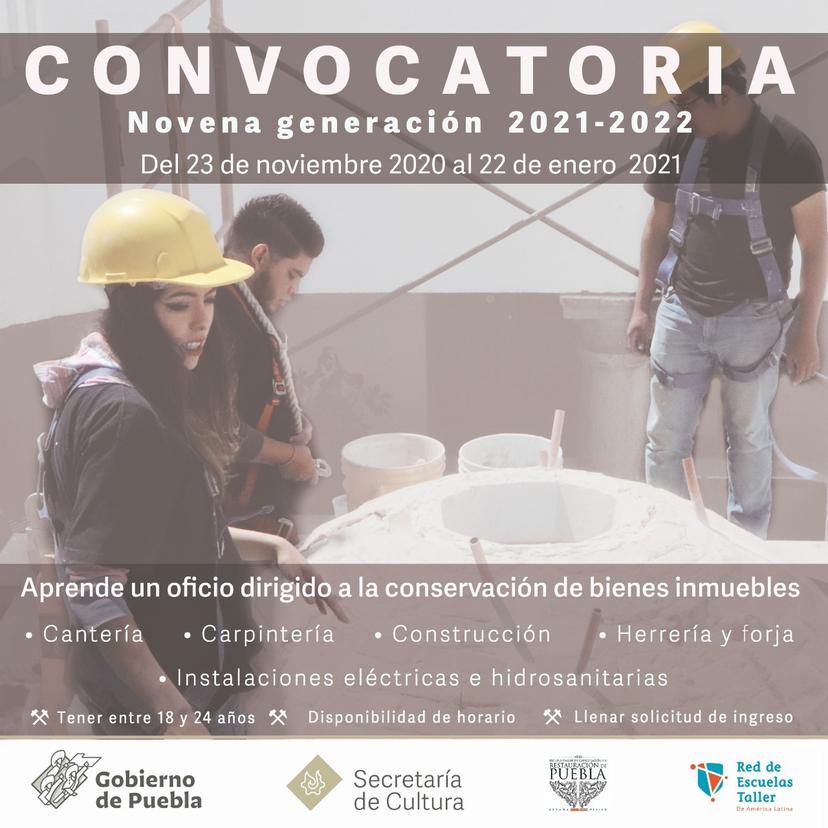 Convocan a jóvenes poblanos a capacitaciones de oficios artesanales y tradicionales