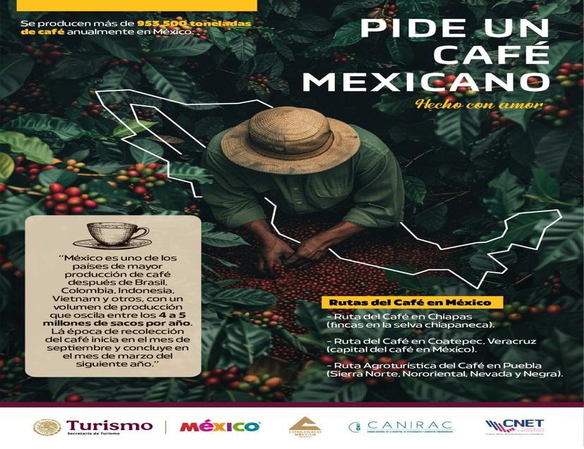 Sectur y Concanaco Servytur presentan la campaña Pide un café mexicano