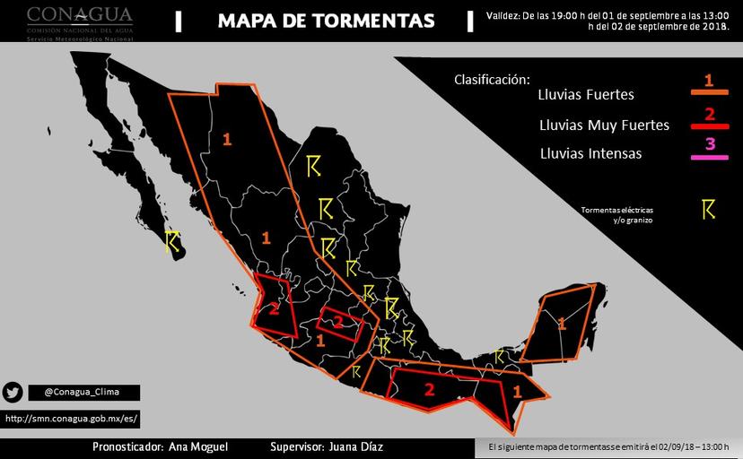 Aumentarán las lluvias por la tarde y noche en Puebla