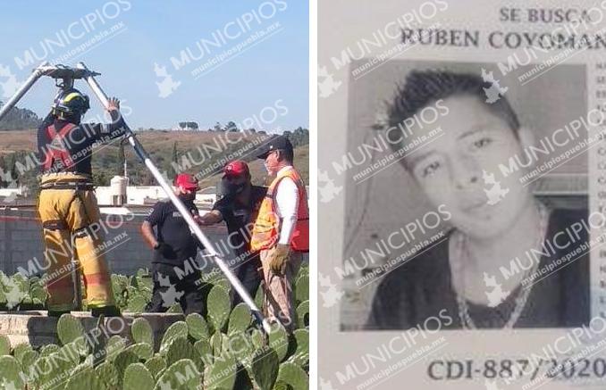 Hallan en pozo de Cholula el cadáver de Rubén; estaba desaparecido