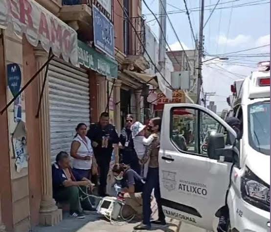 Se pre infarta en avenida de Atlixco