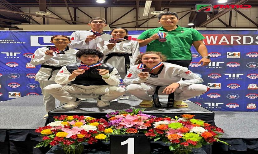 Selección mexicana de taekwondo culmina en tercer sitio en Estados Unidos