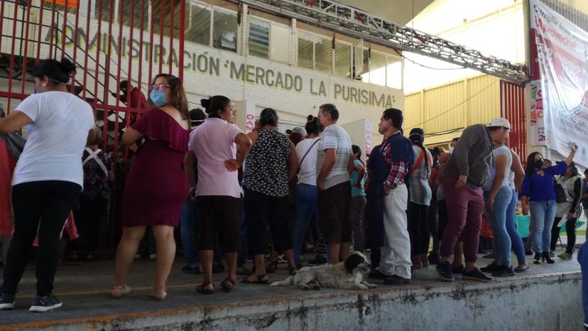 Protestan tianguistas de La Purísima por nuevo administrador