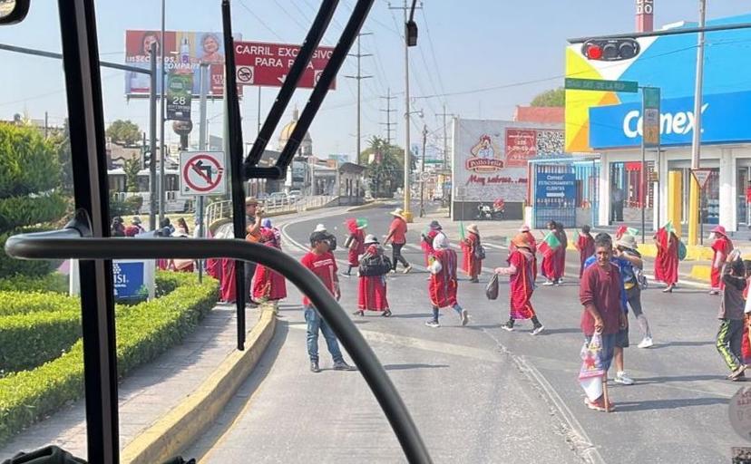 Suspenden servicio de RUTA por protestas en 5 de Mayo y Diagonal