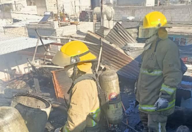 Se incendia un domicilio en Texmelucan